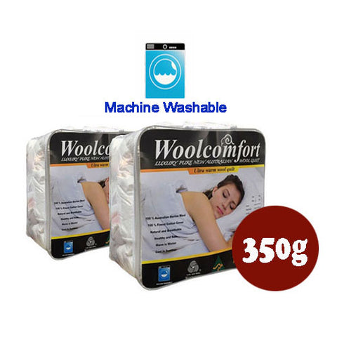 Woolcomfort Machine Washable Wool Quilt 350 GSM